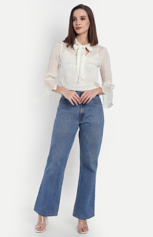 Pearl Chiffon Top