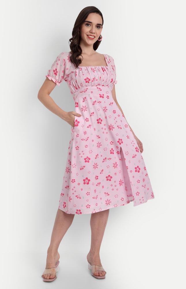 Pink Floral Dress