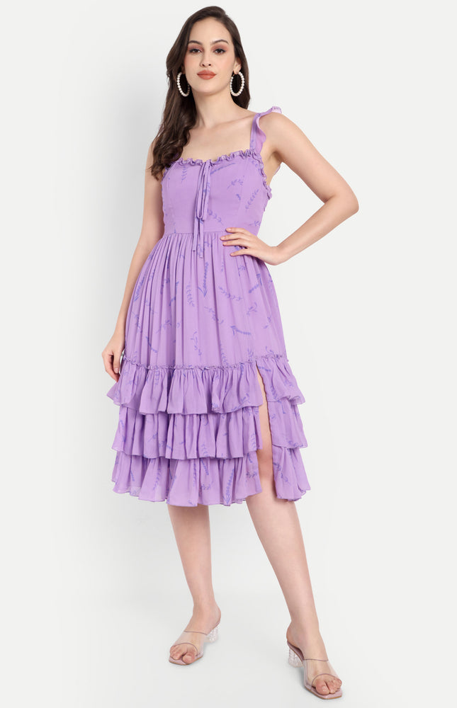 Lavender Midi Dress