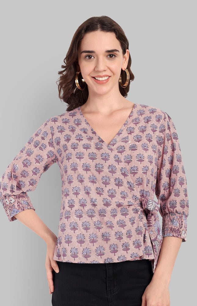 Jaipur Printed Wrap Top