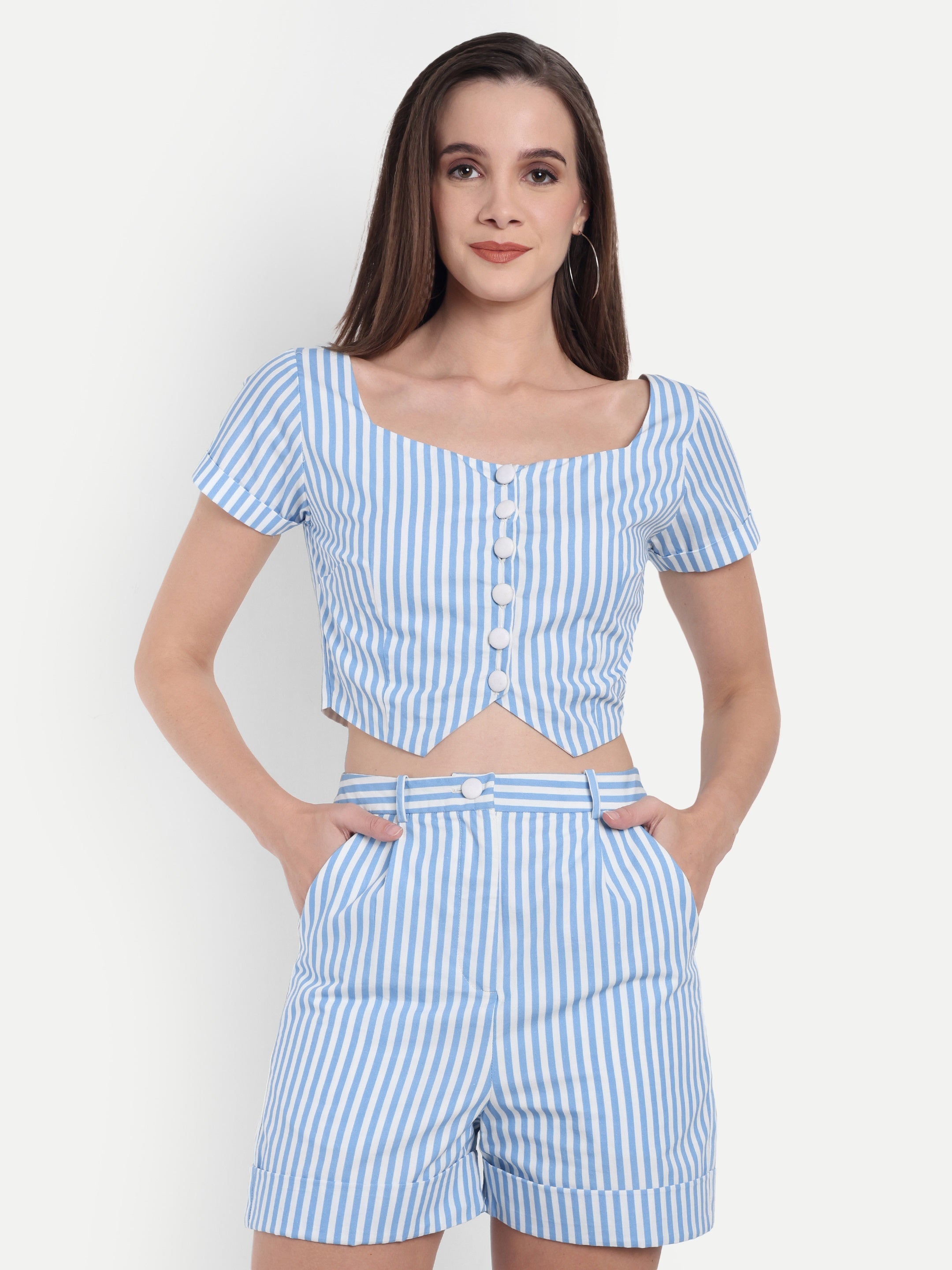 Striped Crop Top