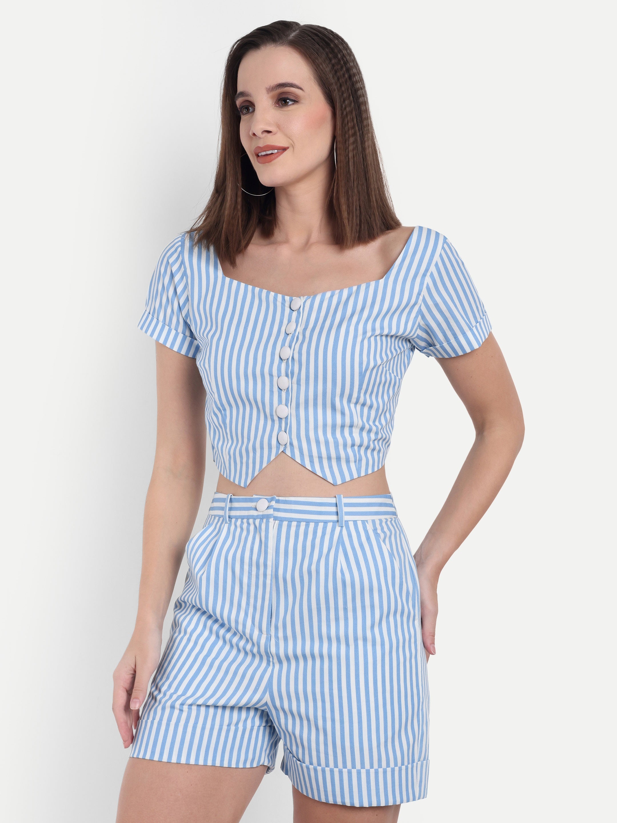 Striped Crop Top