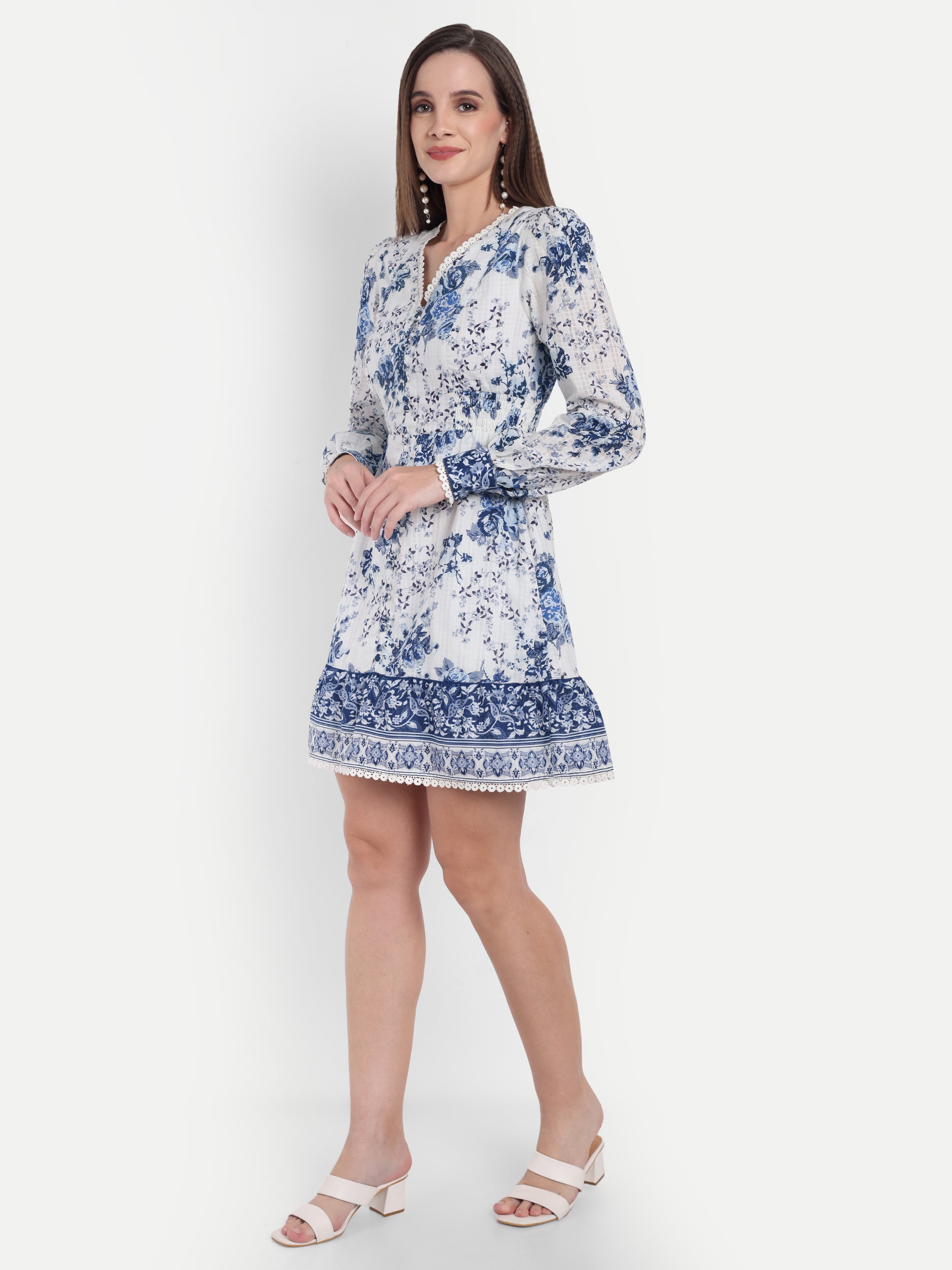 Floral Cotton Mini dress