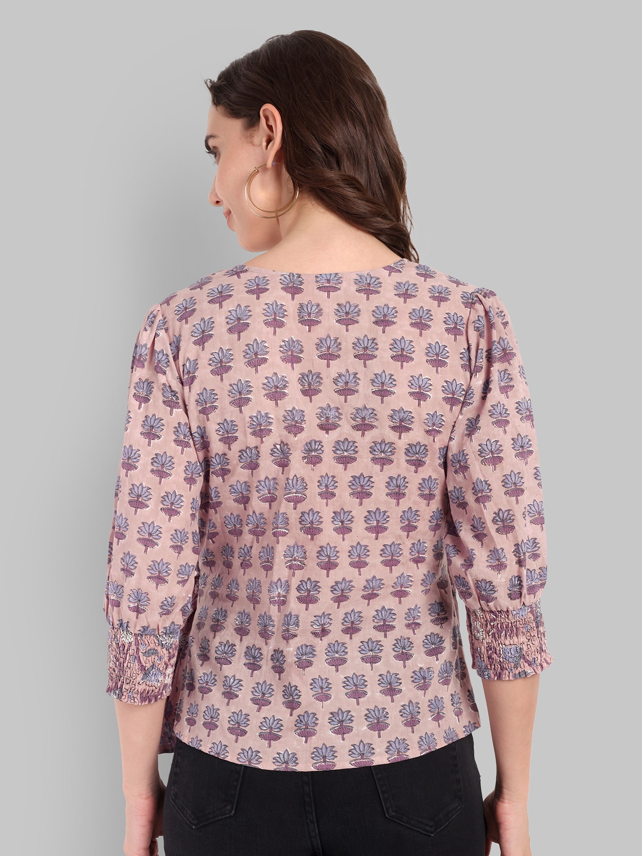 Jaipur Printed Wrap Top