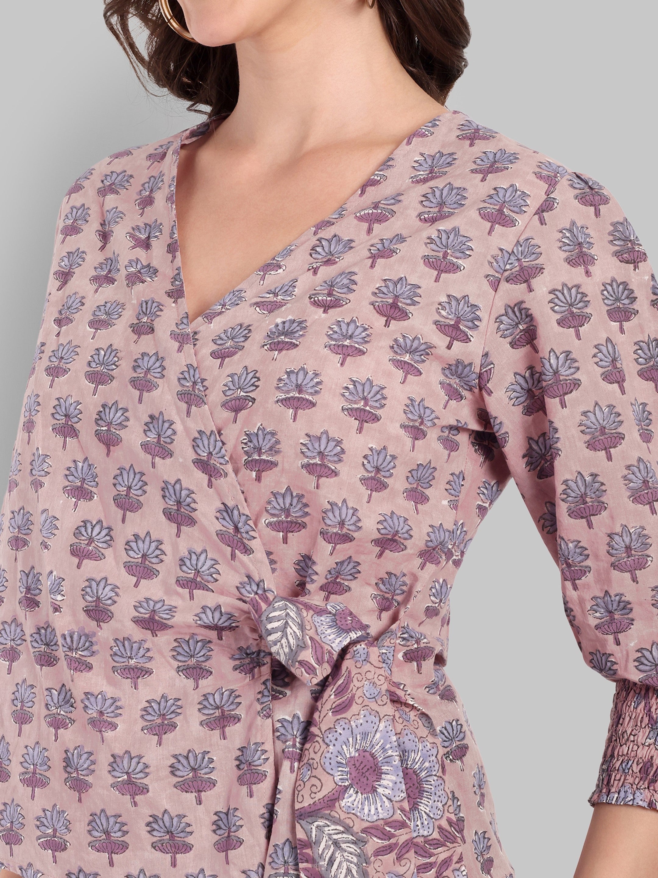 Jaipur Printed Wrap Top
