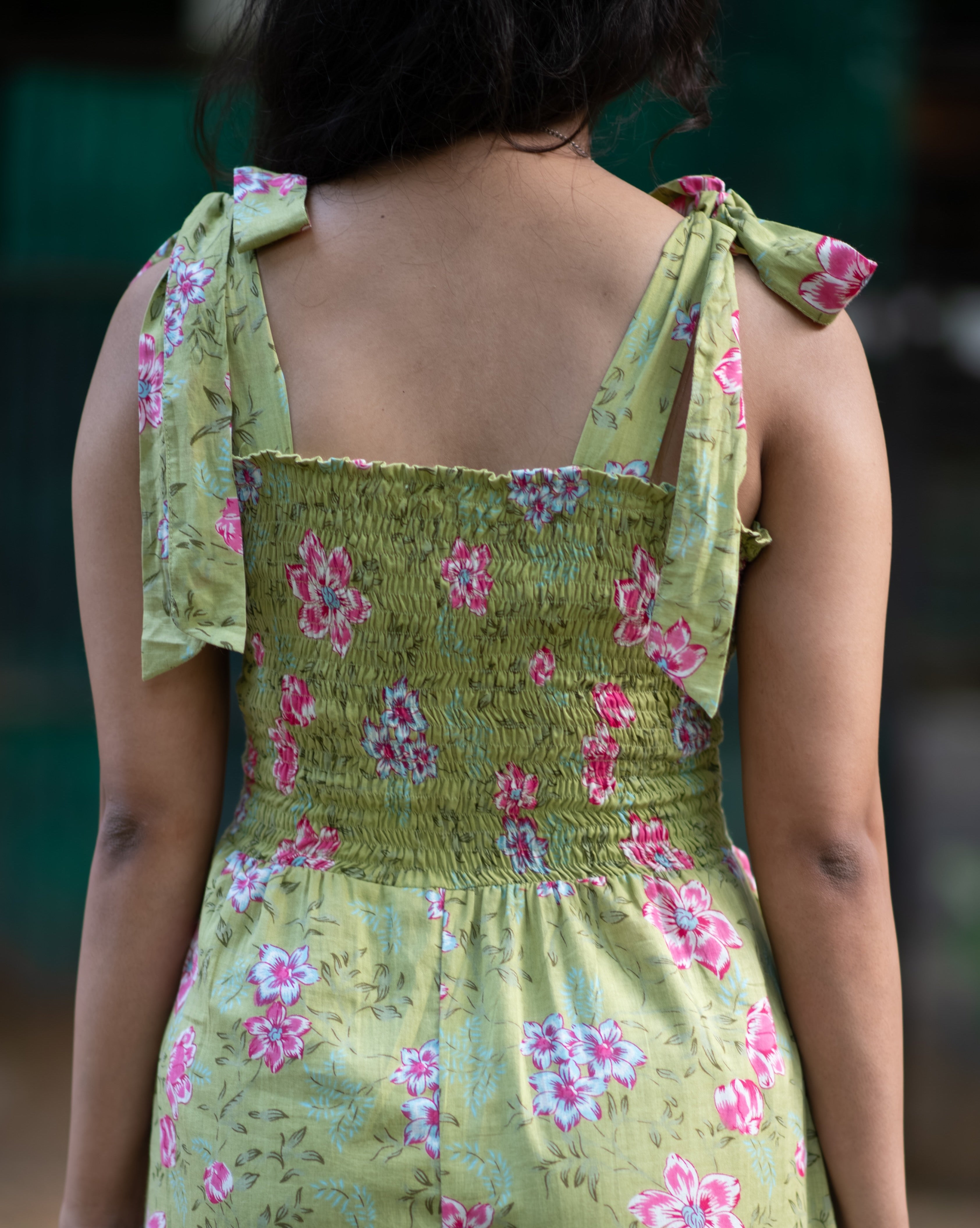 Jaipur Floral Green Jumpsuit